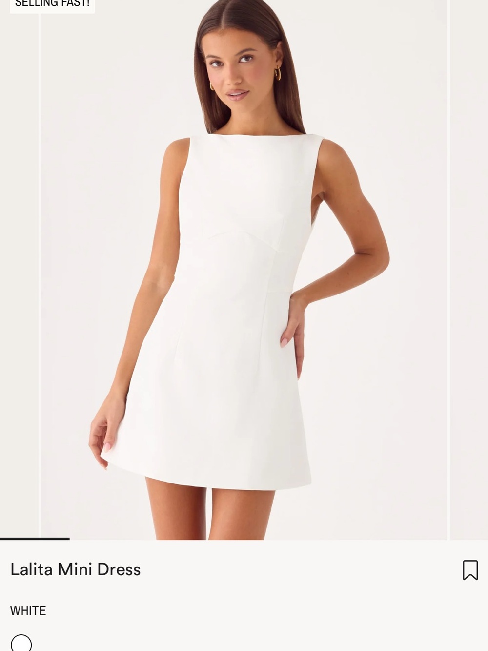 Peppermayo Lalita Mini Dress - White
